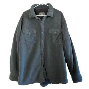 Freedom‎ Foundry Shacket Men's 2XL Black Super Plush Flannel Shirt Jacket